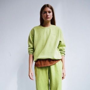 Urban Outfitters x Iets Frans Lime Sweatshirt
